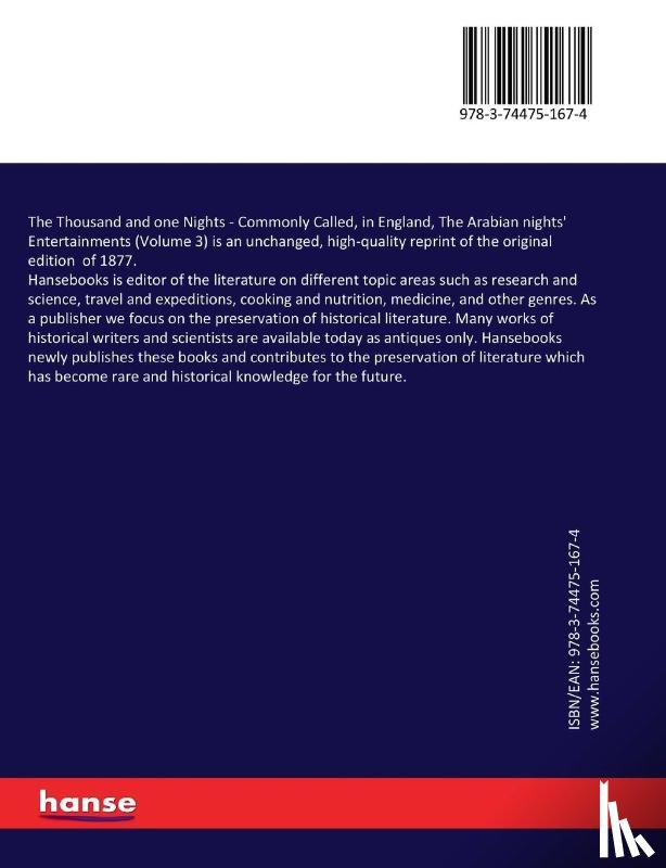 Lane, Edward Williams - The Thousand and one Nights