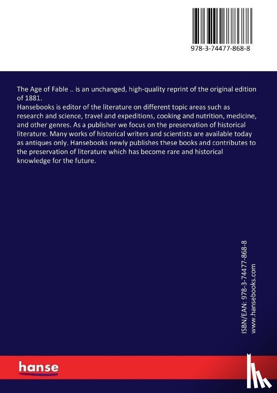 Bulfinch, Thomas - The Age of Fable ..