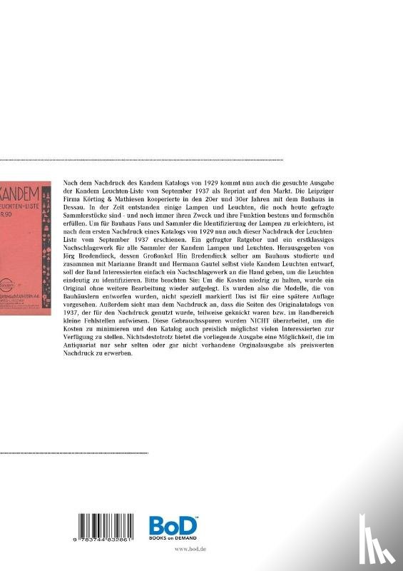  - Kandem Leuchten-Liste Nr. 90
