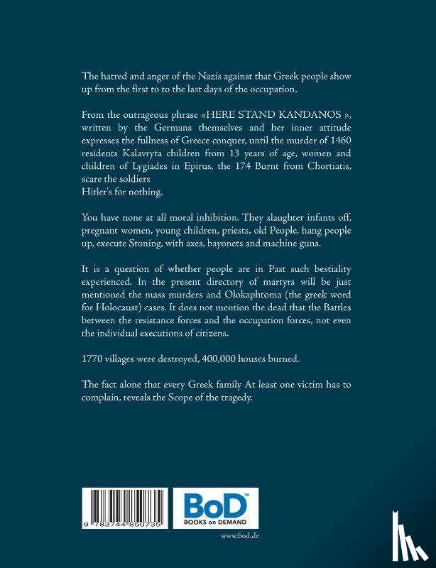 Yada-MC Neal, Stephan D - Places of Shame - German and bulgarian war crimes in greece 1941-1945