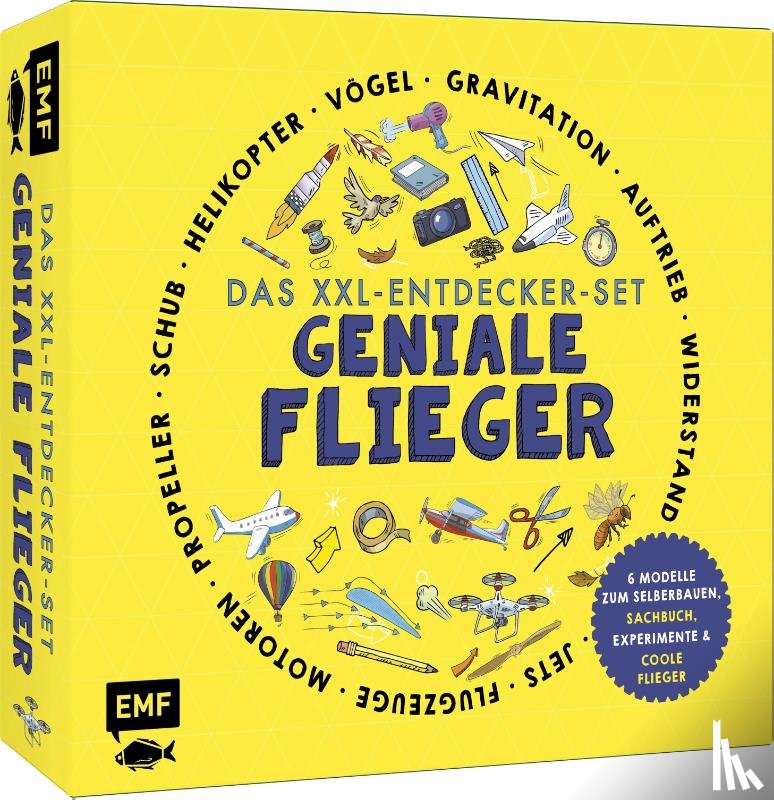 Dickmann, Nancy - Das XXL-Entdecker-Set - Geniale Flieger: 6 Modelle zum Selberbauen, Sachbuch, Experimente und faszinierende Flugmaschinen