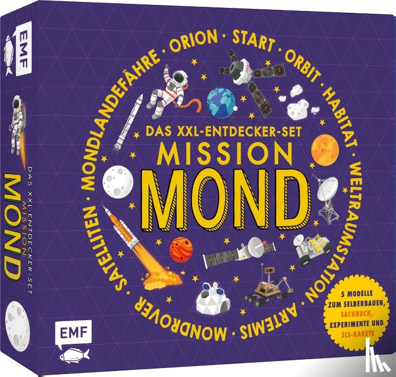 Hubbard, Ben - Das XXL-Entdecker-Set - Mission Mond: 5 Modelle zum Selberbauen, Sachbuch, Experimente und Rakete