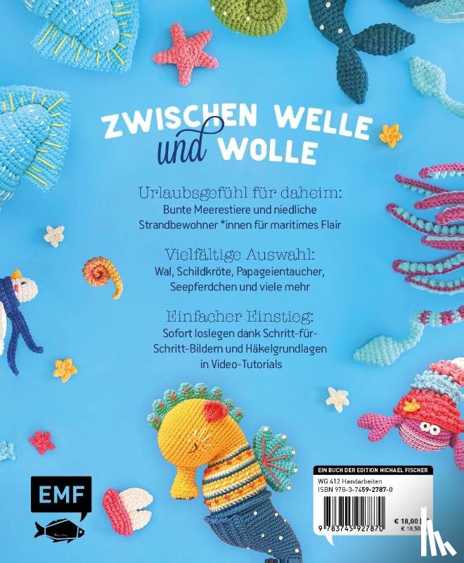Tishchenko, Natascha - Amigurumis und Meer häkeln - Deine zauberhaften Unterwasserfreunde | Seepferdchen, Meerjungfrau, Rochen und andere süße Meeresbewohner