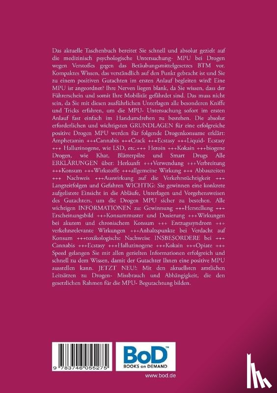 Arnold, Lothar - Die aktuelle MPU Drogen Vorbereitung