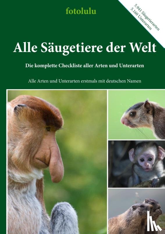 Fotolulu - Alle Säugetiere der Welt