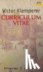 Klemperer, Victor - Curriculum vitae