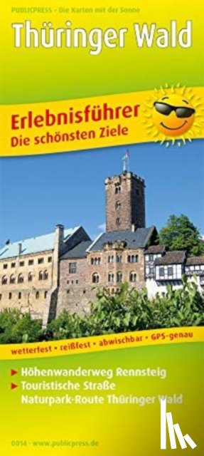  - Thuringian Forest, adventure guide and map 1:160,000