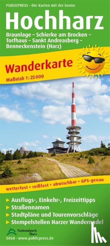  - HOCHHARZ 068 HIKING MAP
