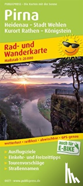  - Pirna, cycling and hiking map 1:25,000
