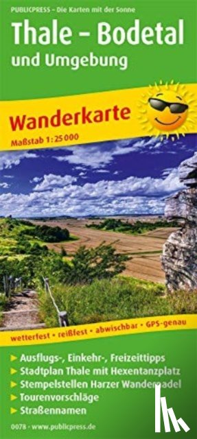  - Thale - Bodetal and surroundings, hiking map 1:25,000