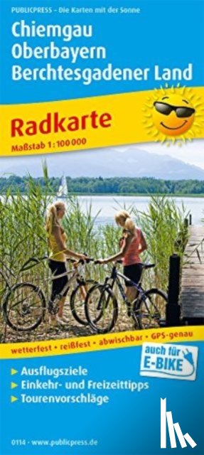  - Chiemgau - Upper Bavaria - Berchtesgadener Land, cycling map 1:100,000