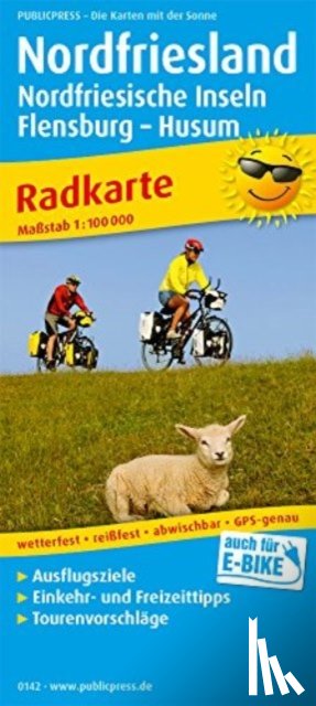  - North Friesland, cycle map 1:100,000