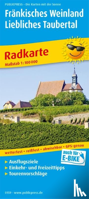  - Franconian Wine Country - Lovely Tauber Valley, cycling map 1:100,000