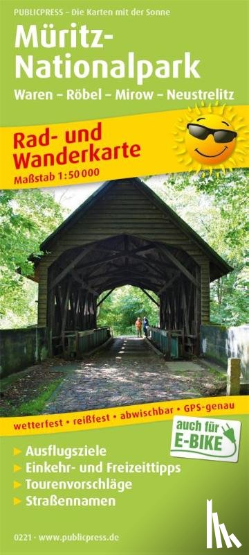  - Muritz National Park, cycling and hiking map 1:50,000