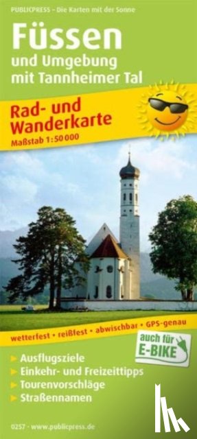  - Fussen and surroundings, cycling and hiking map 1:50,000