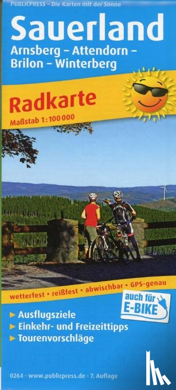  - Sauerland, Arnsberg - Attendorn - Brilon - Winterberg 1:100 000