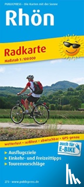  - Rhoen, cycling map 1:100,000