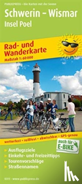  - Schwerin - Wismar, cycling and hiking map 1:60,000