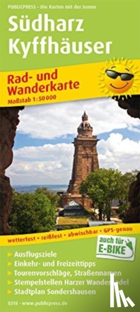  - Southern Harz - Kyffhauser, cycling and hiking map 1:50,000