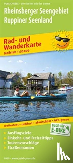  - Rheinsberger Seengebiet - Ruppiner Seenland, cycling and hiking map 1:50,000