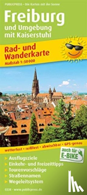  - Freiburg and surroundings, cycling and hiking map 1:50,000
