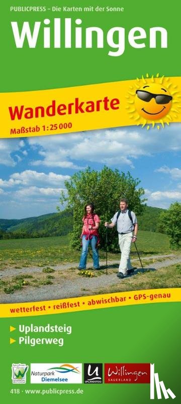  - Willingen, hiking map 1:25,000
