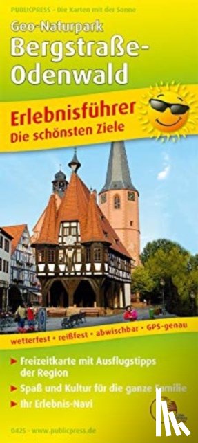  - Geo-Nature Park - Bergstrasse-Odenwald, adventure guide and map 1:120,000