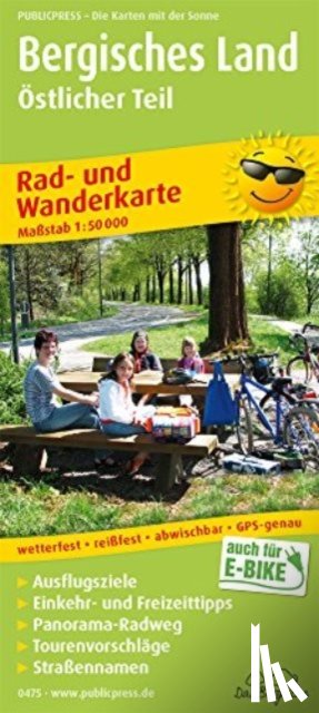  - Bergisches Land - eastern part, cycling and hiking map 1:50,000