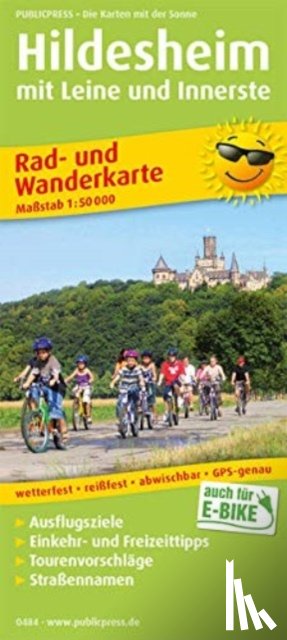  - Hildesheim with Leine and Innerste, cycling and hiking map 1:50,000