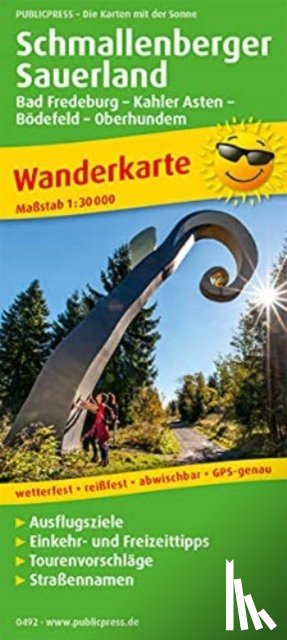  - Schmallenberger Sauerland, hiking map 1:30,000