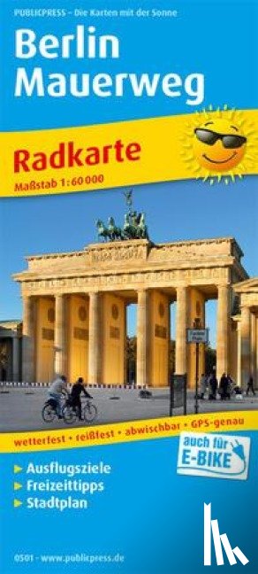  - Berlin Wall Trail, cycle map 1:60,000