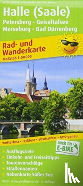  - Halle (Saale), cycling and hiking map 1:50,000