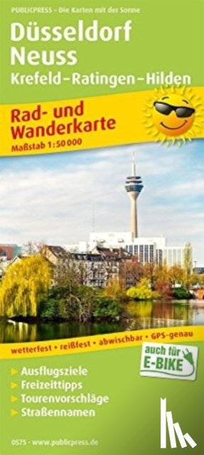  - Dusseldorf - Neuss, cycling and hiking map 1:50,000