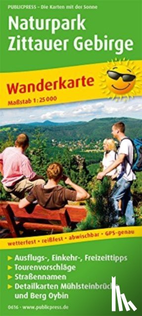  - Zittau Mountains Nature Park, hiking map 1:25,000