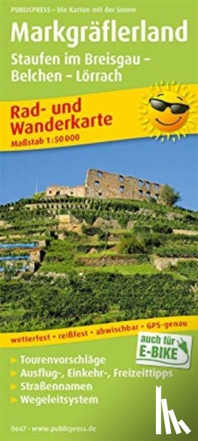  - Markgraflerland, cycling and hiking map 1:50,000