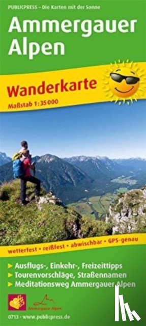  - Ammergau Alps, hiking map 1:35,000
