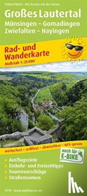  - Large Lautertal, cycling and hiking map 1:35,000