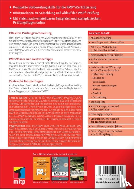 Wuttke, Thomas, Gartner, Peggy - Das PMP®-Examen