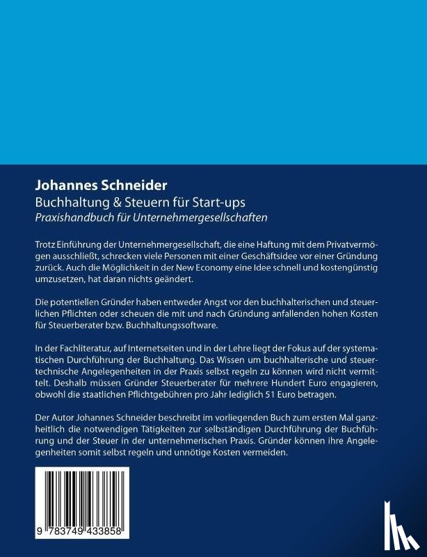 Schneider, Johannes - Buchhaltung & Steuern fur Start-ups