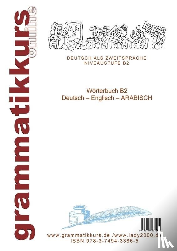 Schachner, Marlene - Woerterbuch B2 Deutsch - Englisch - Arabisch - Syrisch