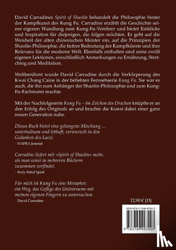 Carradine, David - Spirit of Shaolin