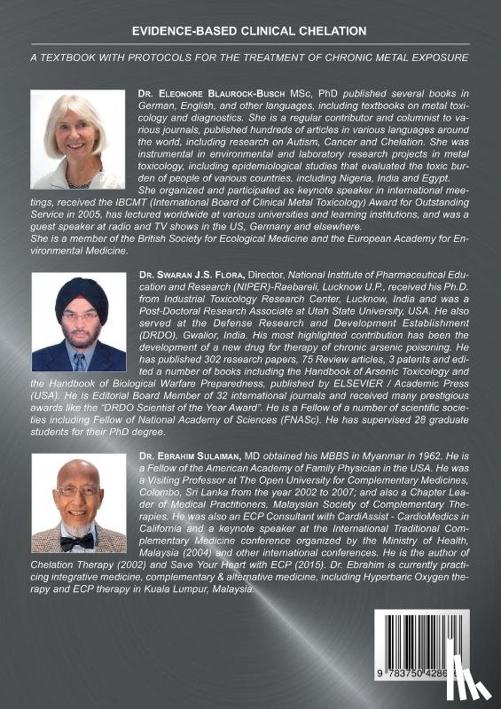 Blaurock-Busch, Dr Eleonore, Flora, Dr Swaran J S, Sulaiman, Dr Ebrahim - Evidence-Based Clinical Chelation