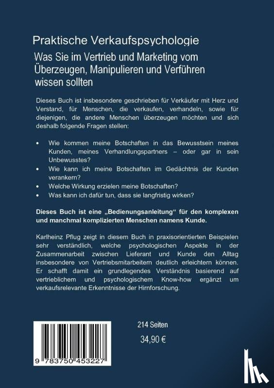Pflug, Karlheinz - Praktische Verkaufspsychologie