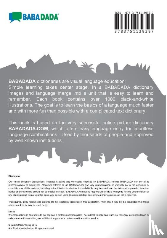 Babadada Gmbh - British English - Shona, visual dictionary, BW