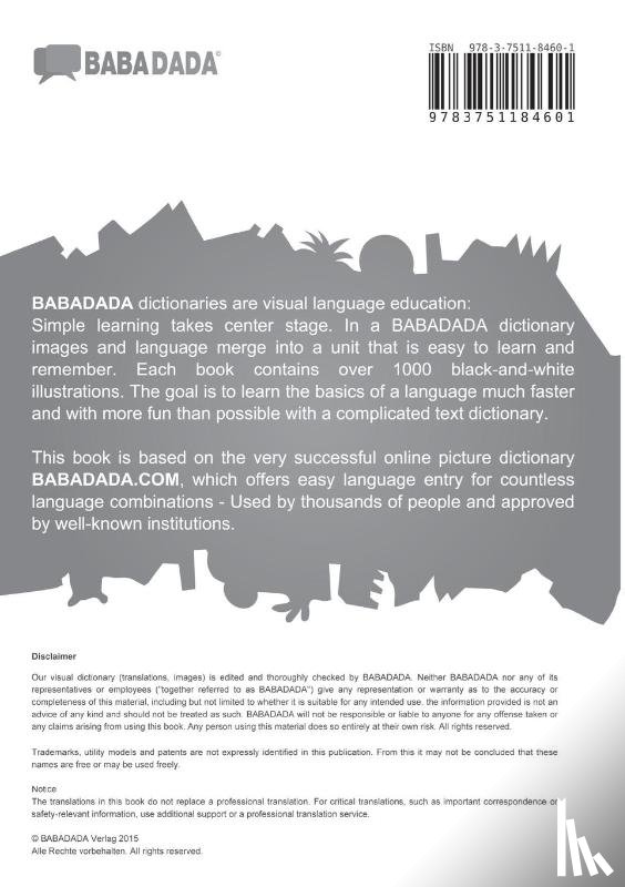 Babadada Gmbh - Ukrainian (in cyrillic script) - American English, visual dictionary, BW