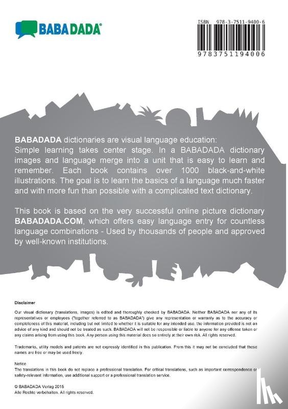 Babadada Gmbh - Francais avec des articles - Australian English, le dictionnaire visuel, BW