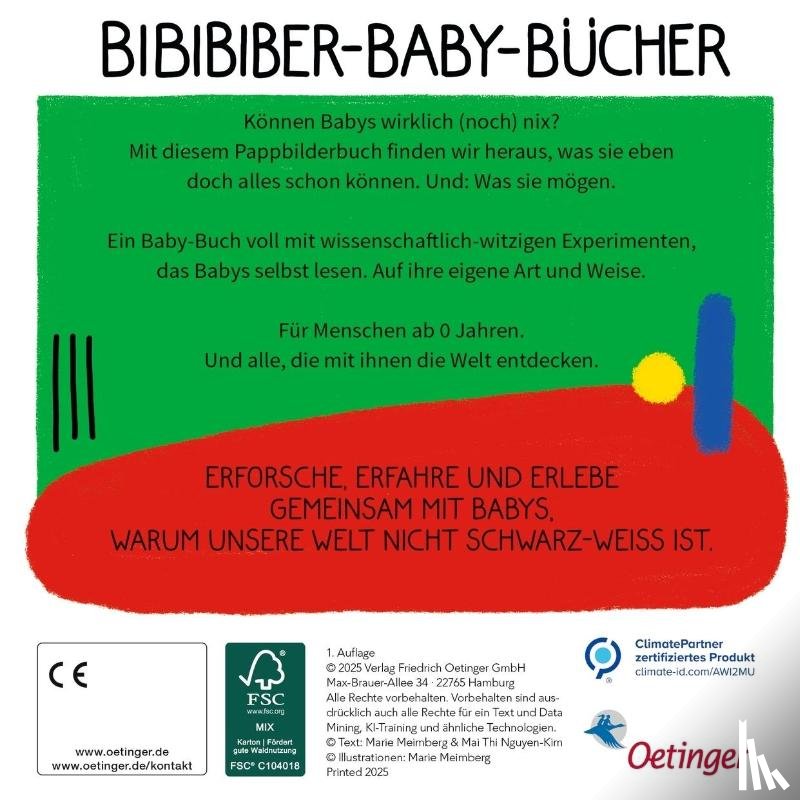 Nguyen-Kim, Mai Thi, Meimberg, Marie - BiBiBiber hat da mal 'ne Frage. Warum können Babys nix? Farbe & Kontrast