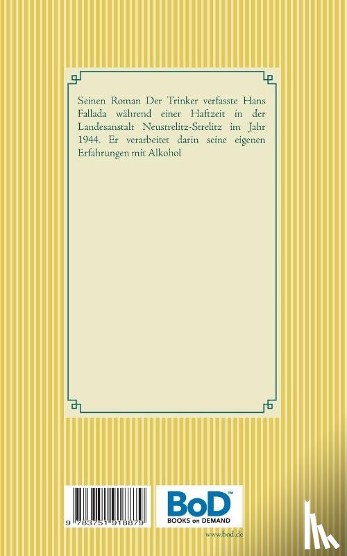 Fallada, Hans - Der Trinker