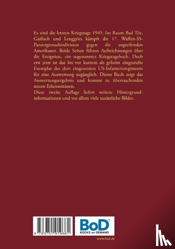 Huber, Robert J - Kriegsende im Isarwinkel