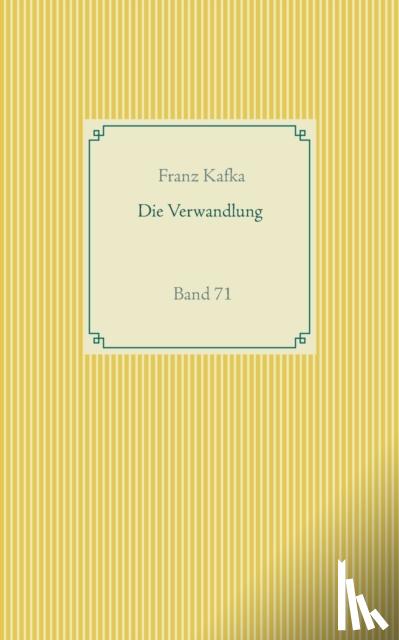 Kafka, Franz - Die Verwandlung